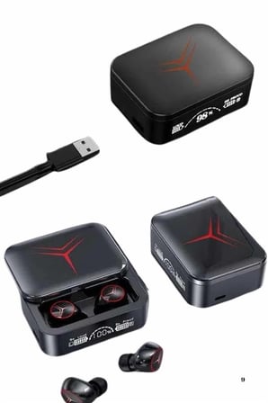 Hediye Kablosuz Şarj Göstergeli Powerbank Özellikli Bluetooth Kulaklık Çağrı Cevaplayabilen