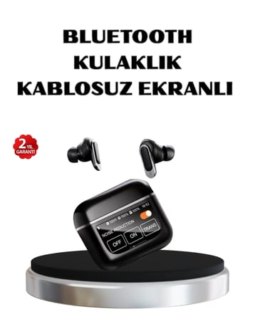 Hediye Anc Teknolojili Kablosuz Bluetooth Kulaklık – Dokunmatik, Dijital Göstergeli, Yüksek Ses Kalitesi