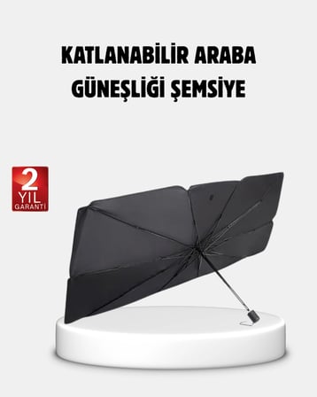 Hediye 360° Ayarlanabilir Ön Cam Güneşliği – Pratik Kullanım Ve Dayanıklı Yapı
