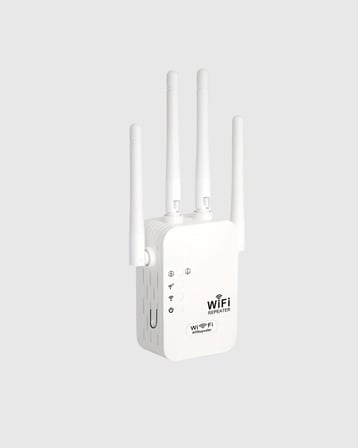 Hediye 300mbps Wifi Menzil Genişletici 4 Antenli Wpa3 Güvenlikli Priz Tipi Repeater