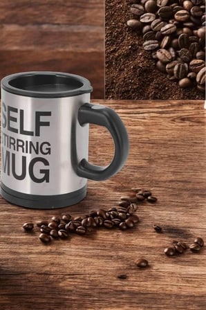 Hediye Mikser Kupa Yazılı Mug Bardak Karıştırma Özelliği