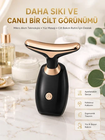 Hediye Mikro Akım Teknolojili, Taşınabilir Cilt Bakım Cihazı