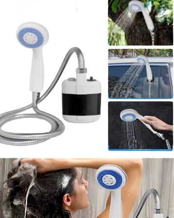 Hediye Taşınabilir Kamp Duşu Su Pompalı Portatif Dış Mekan Duş Seti