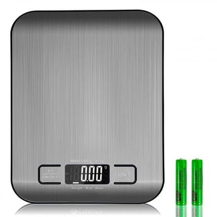 Hediye Dijital Mutfak Terazisi Paslanmaz Çelik Elektronik Lcd Ağırlık 5 Kg Ölçeklii Pişirme Ölçü Aleti