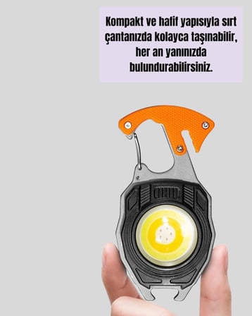 Hediye Kamp Ve Doğa Yürüyüşü İçin Çok Fonksiyonlu Fener