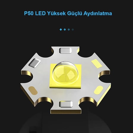 Hediye 3000 Lümen  Güçlü El Feneri  Wt-600