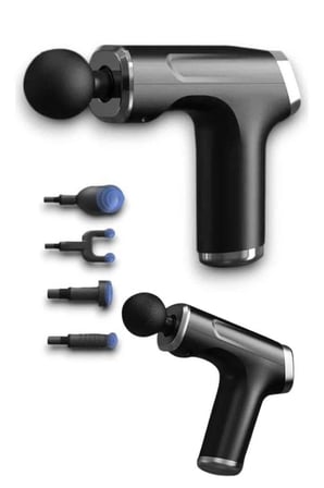 Hediye Taşınabilir Şarjlı Masaj Tabancası 4 Başlıklı Kas Rahatlatıcı Masaj Aleti