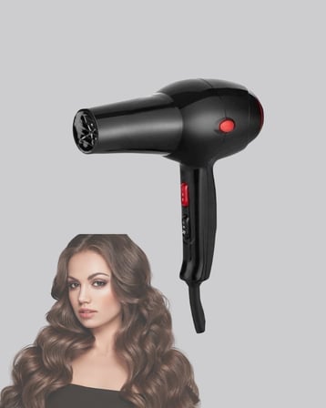 Hediye Profesyonel 2200w Fön Makinesi – Ac Motorlu, Hızlı Kurutma, Hafif Tasarım