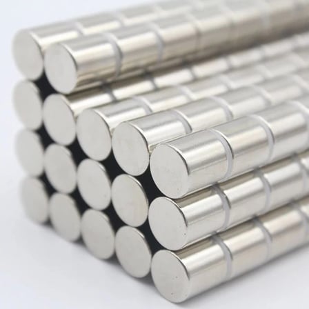 Hediye 20 Adet 4x4 Mm Yuvarlak Neodyum Mıknatıs N35 Güçlü Magnet Nikel Kaplama