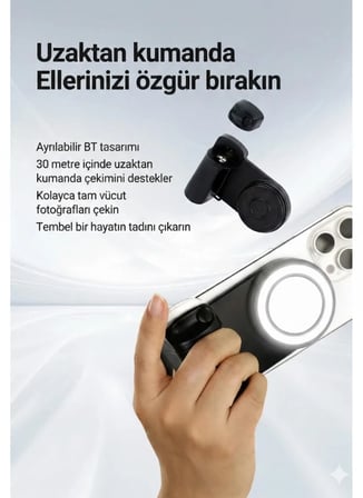 Hediye Bluetooth Manyetik Telefon Yapıştırma Kavrama Halka Dolgu Işığı İle Magsafe Selfie Klips