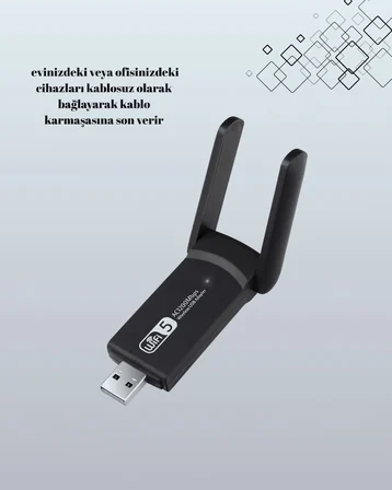 Hediye Usb 3.0 Wireless Adaptör – 2.4ghz & 5ghz Destekli