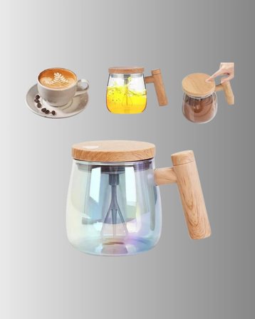Hediye Isıtıcılı Manyetik Karıştırıcı Kupa – 400 Ml, C Tipi Şarjlı, Akıllı Tasarım