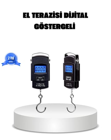 Hediye Dijital El Kantarı – 50 Kg Taşıma Kapasiteli, Taşınabilir Hassas Tartı
