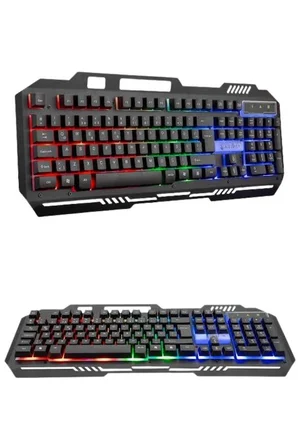 Hediye Rgb Işıklı   Klavye Q Klavye Mouse Hediyeli