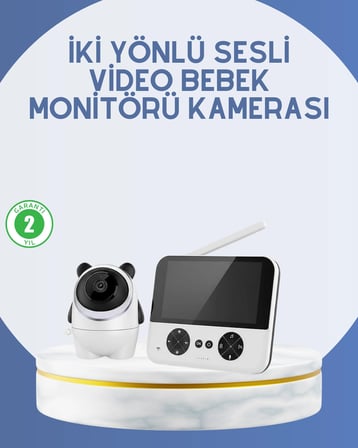 Hediye Kablosuz Bebek Monitörü 720p Görüntü Ve Geniş Ekran