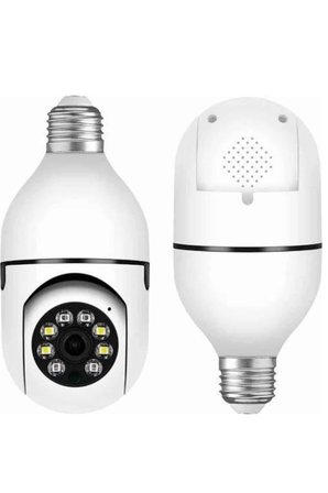 Hediye Akıllı Kamera Wifi Kamera Duylu Ampul Görünümlü 360 Derece Dönebilen Ev Kamerası