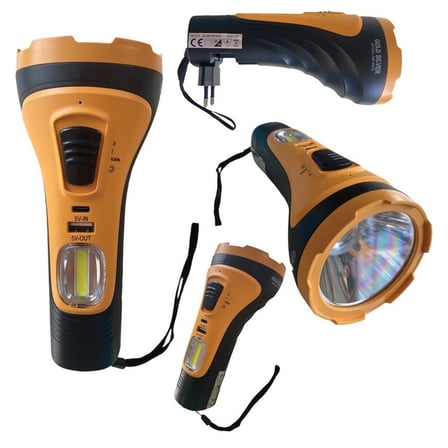 Hediye Gs-4275 7 Watt Cob Aydınlatmalı Şarjlı El Feneri