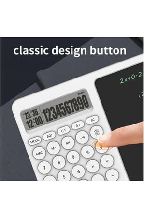 Hediye Çok Amaçlı Digital Hesap Makinesi Lcd Ekran Yazma Tableti Ofis Okul İçin Silinebilir El Yazısı Not Defteri