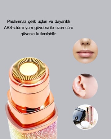 Hediye Usb Şarjlı Kaş Ve Yüz Tüy Alma Cihazı – Taşınabilir Ve Acısız Kullanım