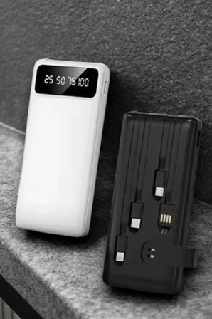 Hediye Powerbank 20.000 Mah Dijital Göstergeli Lcd Ekran Uzun Pil Ömrü