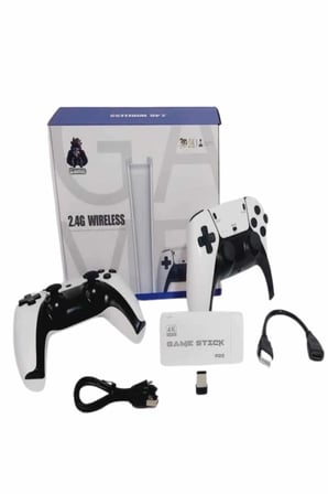 Hediye Game Stick 4k Retro Çift Kollu Atari Oyunlari +20000 Oyunlu Konsol Nostalji
