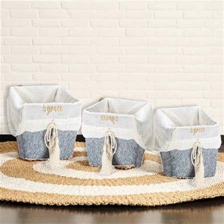 Hediye Çok Amaçlı Saklama Organizer Kutu Kare Keçe Sepet (mini) - 03433