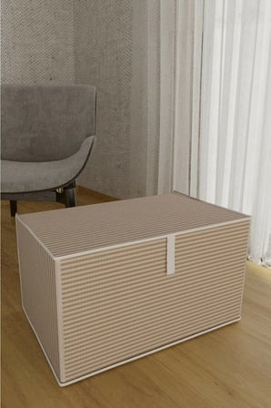 Hediye Çok Amaçlı Düzenleyici Kutu Organizer Cırt Cırtlı Hurç Mega Boy 30cm X 40cm X 60cm (1 Adet) 6272