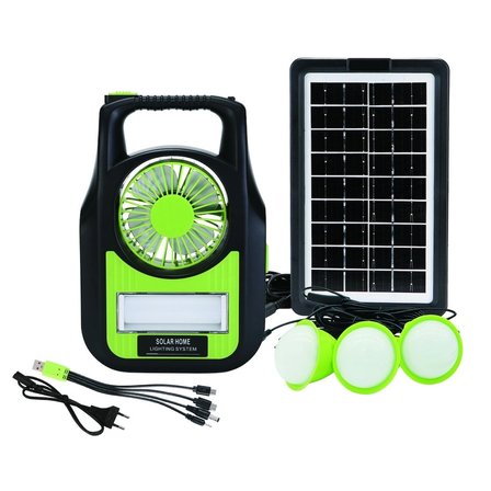 Hediye Gs-909 Bluetooth Radyo Usb Güneş Paneli Dahil Solar Enerjili 3 Ampullü Şarjlı Spot Fener