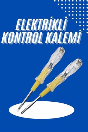 Hediye Çift Uçlu Kontrol Kalemi Elektrik Test Kalemi Şeffaf