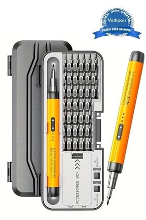 Hediye 3.7v Şarjlı Mini Elektrikli Tornavida Seti 500mah Type-c Manyetik Hassas Uçlu Vida Seti 38 Parça