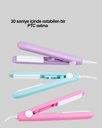 Hediye 2’si 1 Arada Saç Düzleştirici Ve Bukle Maşası – Düz Ve Kıvırcık Saçlara Uygun Çok Yönlü Kullanım
