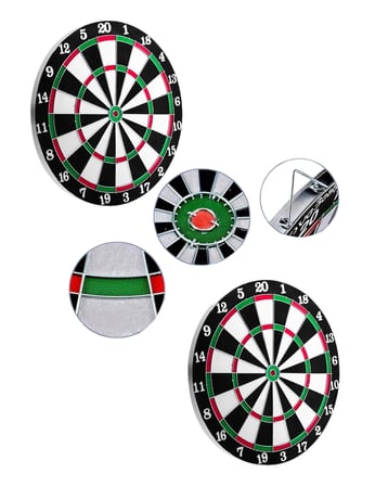 Hediye Ev Ve Oyun Alanları İçin Dart Tahtası 12 İnç 4 Dart Oku Dahil
