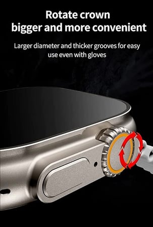 Hediye Ws28 Ultra 49mm Siri Tansiyon Ateş Nabız Ölçer Akıllı Saat