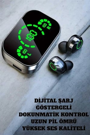 Hediye Bluetooth Kulaklık Mikrofonlu Dokunmatik Kontrol Anc Özelliği