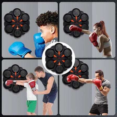 Hediye Duvar Boks Makinesi Müzikli Bluetooth Hoparlör Özellikli Led Işıklı Ritimli 9 Mod Seviye Ayarlı Box