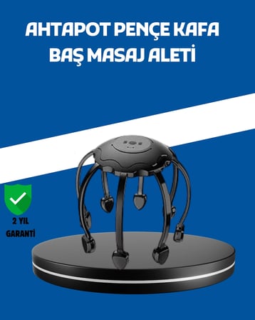 Hediye Elektrikli Saç Derisi Masaj Aleti Çok Noktalı 8 Kollu Titreşimli Masaj