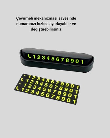 Hediye Gri Alüminyum Araç İçi Telefon Numaratörü – Dayanıklı, Modern Ve Net Görünürlük Sağlayan Tasarım