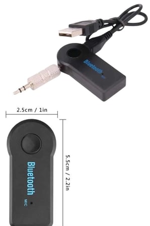 Hediye Bluetooth Araç Kiti Aux Çıkışlı  Telefon Müzik Alıcı Tüm Cihazlara Uyumlu