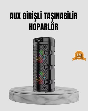 Hediye Taşınabilir Bluetooth Hoparlör Çift Sürücü Güçlü Bas Hd Ses Çoklu Bağlantı