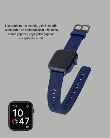 Hediye Akıllı Saat 2.05 İnç Su Geçirmez 360 Mah