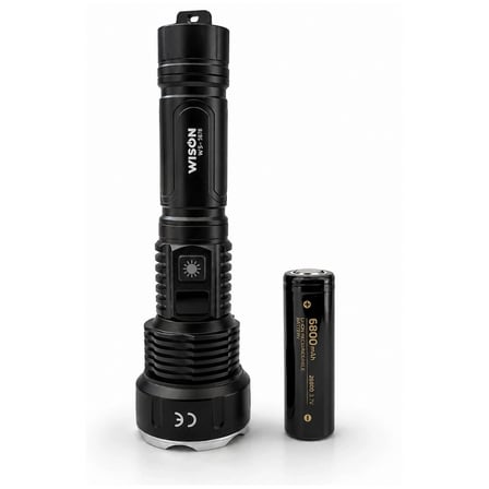 Hediye Ws-7878 30watt 3000 Lümen Uzun Menzilli Usb Type-c Şarjlı El Feneri