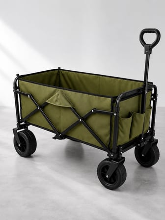 Hediye Extra Cepli Katlanabilir Wagon Arabası İle Pratik Ve Düzenli Taşıma