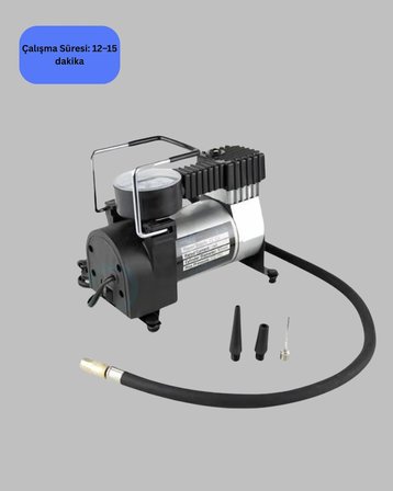 Hediye Dc 12v Metal Hava Kompresörü Araç Lastik Şişirme 35l/dk