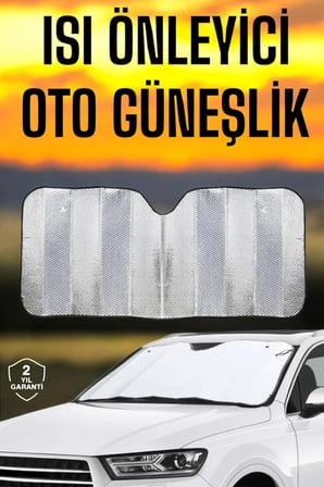 Hediye Oto Güneşlik Isı Önleyici Tüm Araçlara Uyumlu Uv Işınlarına Karşı