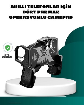 Hediye Mobil Fps Oyunlar İçin Dört Parmak Uyumlu Gamepad