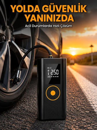 Hediye Led Ekranlı Akıllı Hava Kompresörü Hassas Basınç Kontrolü Yeni Nesil