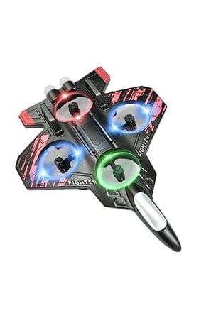 Hediye Led Işıklı Oyuncak Drone Fighter Jet Tasarımlı Uzaktan Kumandalı Uçak