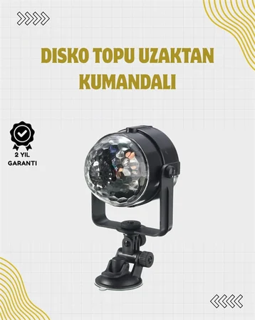 Hediye Uzaktan Kumandalı, Ses Kontrollü Led Disko Işığı - Parti Ve Kulüpler İçin