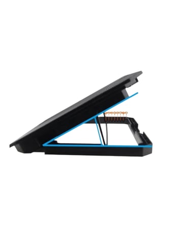 Hediye Çift Fanlı Laptop Soğutucu Stand 17 İnç Uyumlu 8 Kademeli Ayarlı Usb Girişli