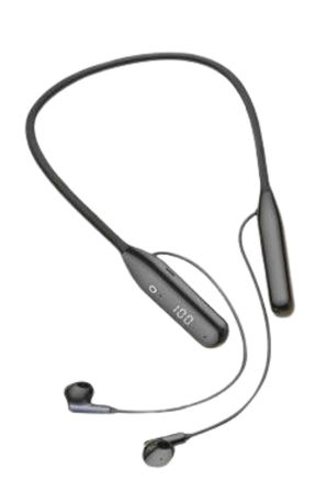 Hediye 100 Saat Kablolu Boyun Askılı Dijital Göstergeli Bluetooth Kulaklık